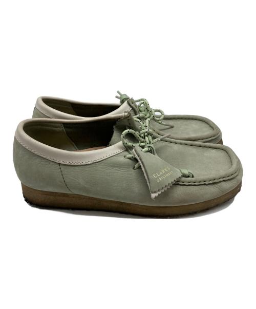 CLARKS（クラークス）CLARKS (クラークス) ワラビーシューズ ライトグリーン サイズ:26.5の古着・服飾アイテム