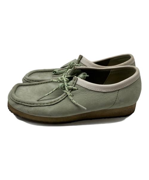 CLARKS（クラークス）CLARKS (クラークス) ワラビーシューズ ライトグリーン サイズ:26.5の古着・服飾アイテム