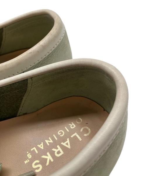 CLARKS（クラークス）CLARKS (クラークス) ワラビーシューズ ライトグリーン サイズ:26.5の古着・服飾アイテム