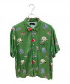 X-LARGEエクストララージ）の古着「半袖シャツ」｜グリーン