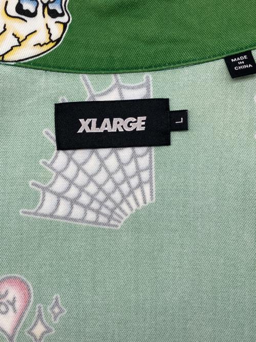 X-LARGE（エクストララージ）X-LARGE (エクストララージ) 半袖シャツ グリーン サイズ:Lの古着・服飾アイテム