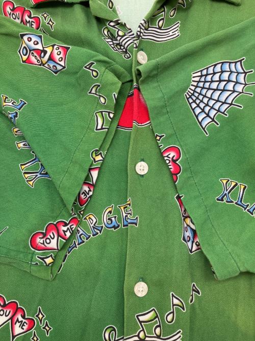 X-LARGE（エクストララージ）X-LARGE (エクストララージ) 半袖シャツ グリーン サイズ:Lの古着・服飾アイテム
