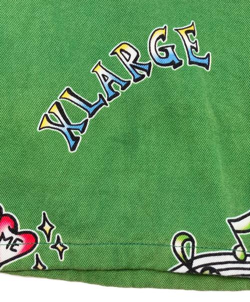 X-LARGE（エクストララージ）X-LARGE (エクストララージ) 半袖シャツ グリーン サイズ:Lの古着・服飾アイテム