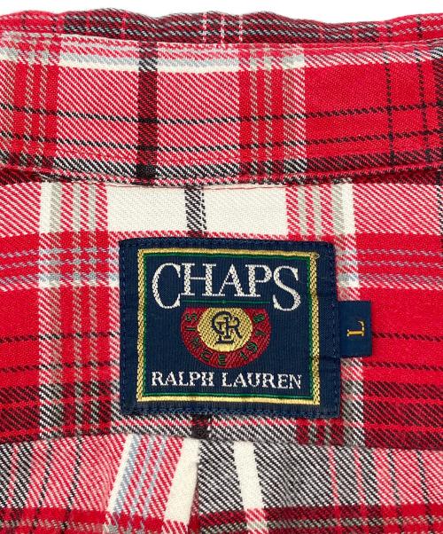 CHAPS RALPH LAUREN（チャップス ラルフローレン）CHAPS RALPH LAUREN (チャップス ラルフローレン) 80sチェックBDシャツ　古着 レッド×ブラック サイズ:Lの古着・服飾アイテム