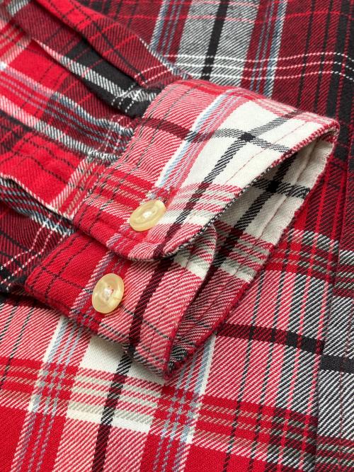 CHAPS RALPH LAUREN（チャップス ラルフローレン）CHAPS RALPH LAUREN (チャップス ラルフローレン) 80sチェックBDシャツ　古着 レッド×ブラック サイズ:Lの古着・服飾アイテム