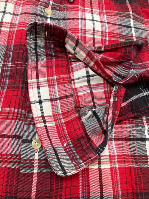 CHAPS RALPH LAUREN（チャップス ラルフローレン）CHAPS RALPH LAUREN (チャップス ラルフローレン) 80sチェックBDシャツ　古着 レッド×ブラック サイズ:Lの古着・服飾アイテム