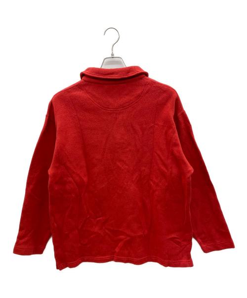 Timberland（ティンバーランド）Timberland (ティンバーランド) 90sハーフジップスウェット　古着 レッド サイズ:Sの古着・服飾アイテム
