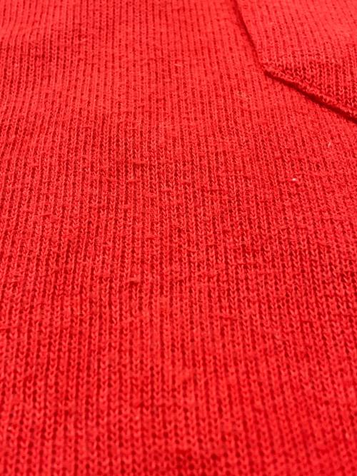 Timberland（ティンバーランド）Timberland (ティンバーランド) 90sハーフジップスウェット　古着 レッド サイズ:Sの古着・服飾アイテム