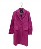 PAUL SMITHポールスミス）の古着「チェスターコート」｜ショッキングピンク