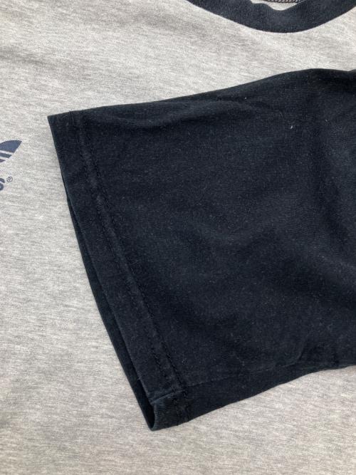 adidas（アディダス）adidas (アディダス) 80sプリントTシャツ グレー×ブラック サイズ:98-6(JASPOO）の古着・服飾アイテム