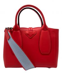 LONGCHAMP（ロンシャン）の古着「Bolso con asa superior S」｜レッド
