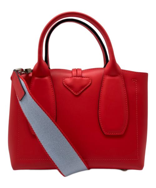 LONGCHAMP（ロンシャン）LONGCHAMP (ロンシャン) Bolso con asa superior S レッドの古着・服飾アイテム