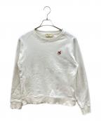 maison kitsuneメゾンキツネ）の古着「クルーネックスウェット」｜ホワイト