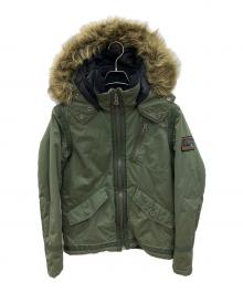 DIESEL（ディーゼル）の古着「ファーミリタリージャケット　Y2K」｜カーキ