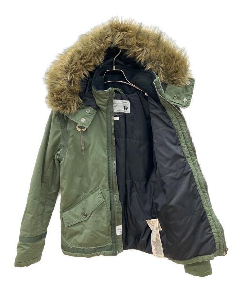 DIESEL（ディーゼル）DIESEL (ディーゼル) ファーミリタリージャケット　Y2K カーキ サイズ:Sの古着・服飾アイテム