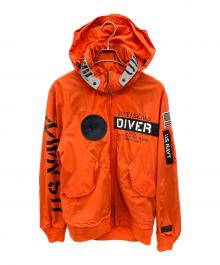AVIREX（アヴィレックス）の古着「TYPE CWU JACKET」｜オレンジ