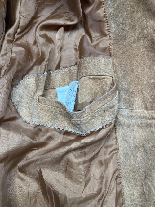 S.H.Collection（SHコレクション）S.H.Collection (SHコレクション) ピックレザージャケット キャメル サイズ:Ｍの古着・服飾アイテム