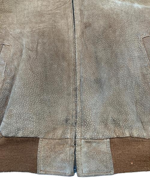 S.H.Collection（SHコレクション）S.H.Collection (SHコレクション) ピックレザージャケット キャメル サイズ:Ｍの古着・服飾アイテム
