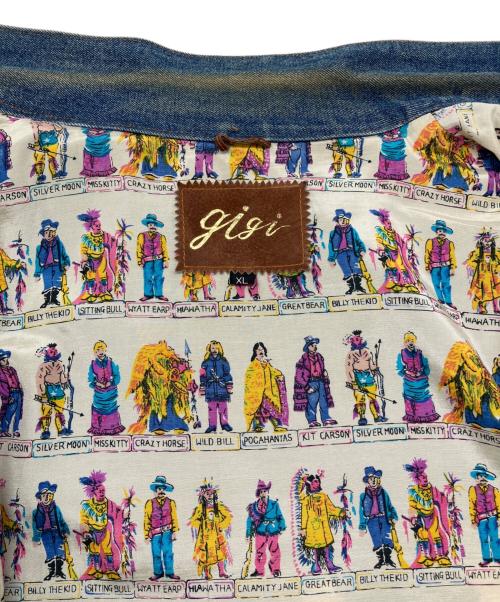 GIGI（ジジ）GIGI (ジジ) ギミックデニムジャケット　古着 インディゴ サイズ:XLの古着・服飾アイテム