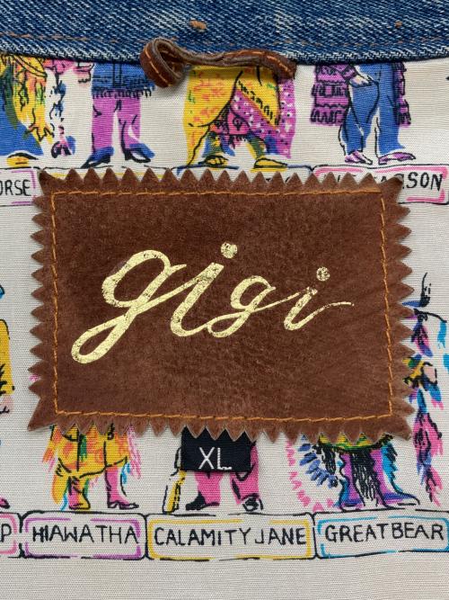 GIGI（ジジ）GIGI (ジジ) ギミックデニムジャケット　古着 インディゴ サイズ:XLの古着・服飾アイテム
