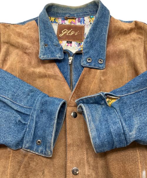 GIGI（ジジ）GIGI (ジジ) ギミックデニムジャケット　古着 インディゴ サイズ:XLの古着・服飾アイテム