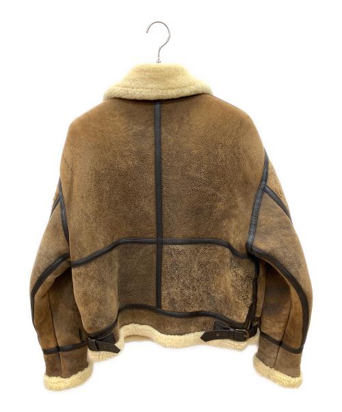 Outside（アウトサイド）Outside (アウトサイド) 90s B-3ムートンフライトジャケット　古着 ブラウン サイズ:Ｍの古着・服飾アイテム