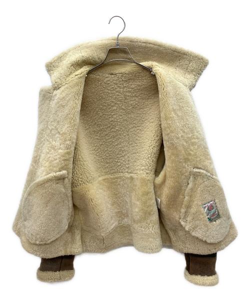Outside（アウトサイド）Outside (アウトサイド) 90s B-3ムートンフライトジャケット　古着 ブラウン サイズ:Ｍの古着・服飾アイテム