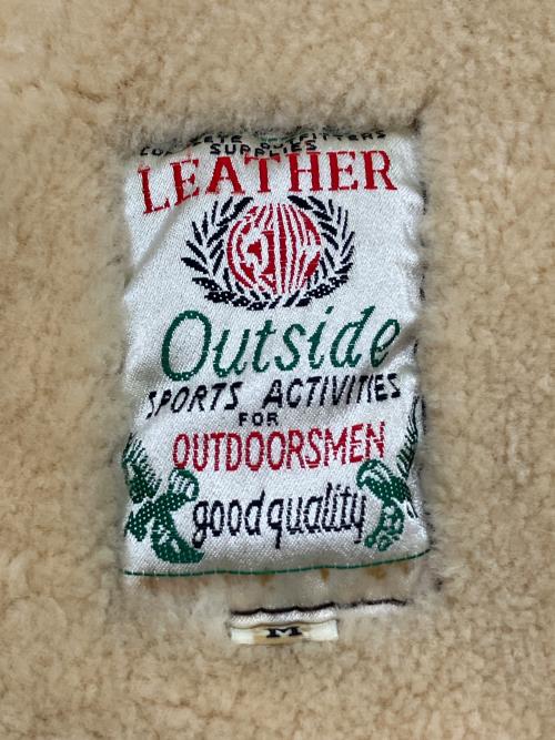 Outside（アウトサイド）Outside (アウトサイド) 90s B-3ムートンフライトジャケット　古着 ブラウン サイズ:Ｍの古着・服飾アイテム