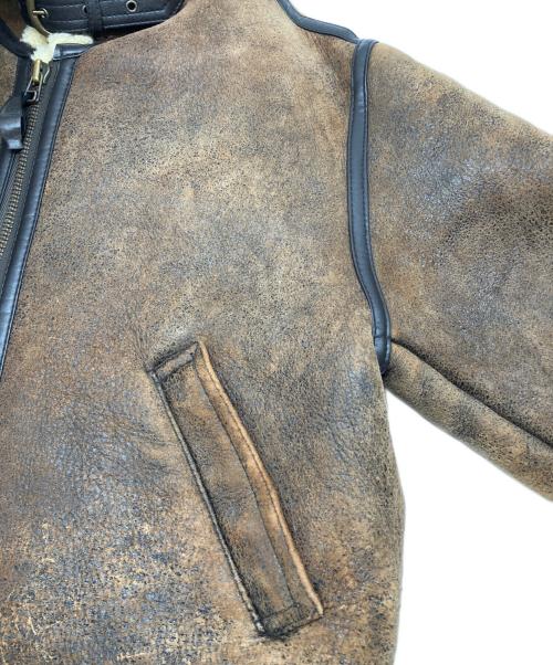 Outside（アウトサイド）Outside (アウトサイド) 90s B-3ムートンフライトジャケット　古着 ブラウン サイズ:Ｍの古着・服飾アイテム