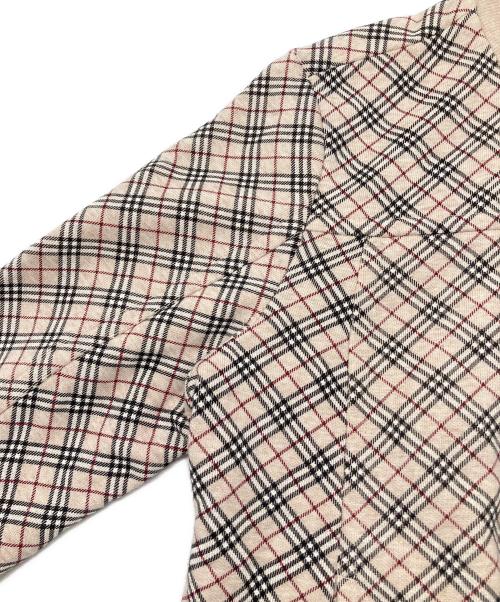 BURBERRY BLUE LABEL（バーバリー ブルー レーベル）BURBERRY BLUE LABEL (バーバリー ブルー レーベル) ノバチェックジップジャケット　デザイナーズインポート ベージュ サイズ:38の古着・服飾アイテム