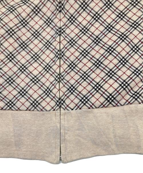 BURBERRY BLUE LABEL（バーバリー ブルー レーベル）BURBERRY BLUE LABEL (バーバリー ブルー レーベル) ノバチェックジップジャケット　デザイナーズインポート ベージュ サイズ:38の古着・服飾アイテム