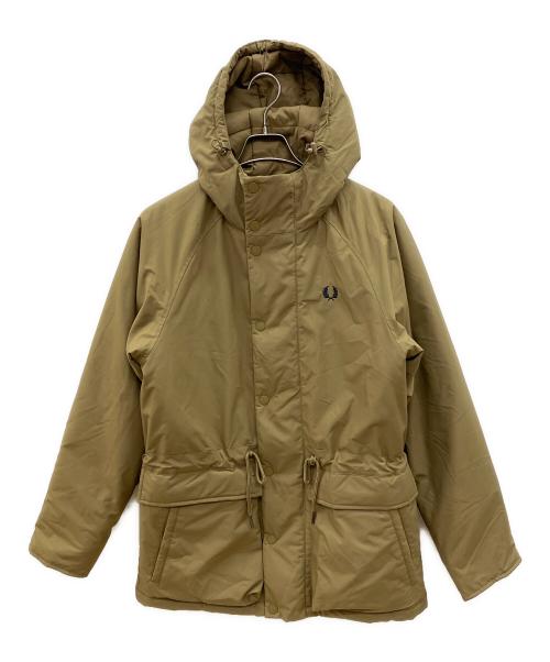 FRED PERRY（フレッドペリー）FRED PERRY (フレッドペリー) 中綿ジャケット　パテッドジップ スルージャケット ベージュ サイズ:Sの古着・服飾アイテム
