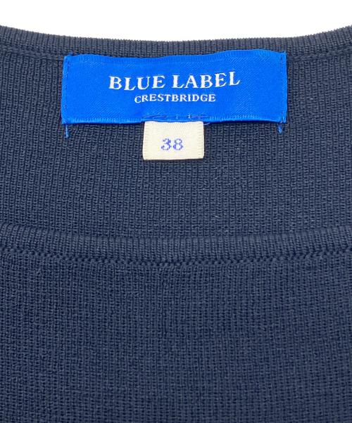BLUE LABEL CRESTBRIDGE（ブルーレーベルクレストブリッジ）BLUE LABEL CRESTBRIDGE (ブルーレーベルクレストブリッジ) 半袖ワンピース ネイビー サイズ:38の古着・服飾アイテム