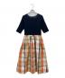BLUE LABEL CRESTBRIDGE (ブルーレーベルクレストブリッジ) 半袖ワンピース ネイビー サイズ:38：5000円