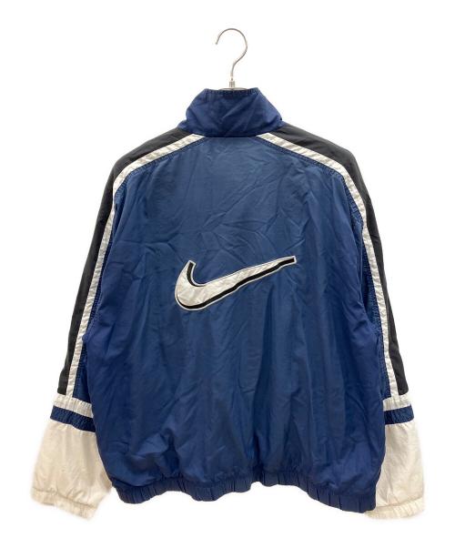 NIKE（ナイキ）NIKE (ナイキ) 90sウインドブレーカー　白タグ　古着 ブルー×ホワイト サイズ:XLの古着・服飾アイテム