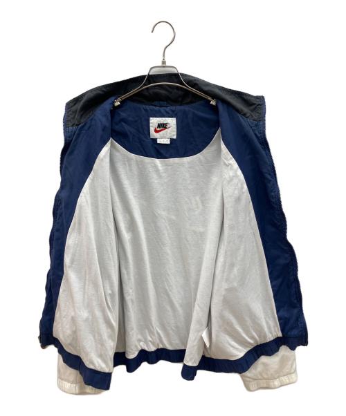 NIKE（ナイキ）NIKE (ナイキ) 90sウインドブレーカー　白タグ　古着 ブルー×ホワイト サイズ:XLの古着・服飾アイテム