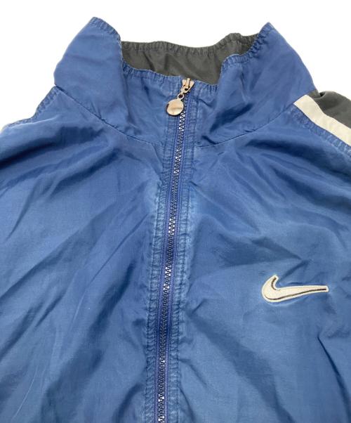 NIKE（ナイキ）NIKE (ナイキ) 90sウインドブレーカー　白タグ　古着 ブルー×ホワイト サイズ:XLの古着・服飾アイテム