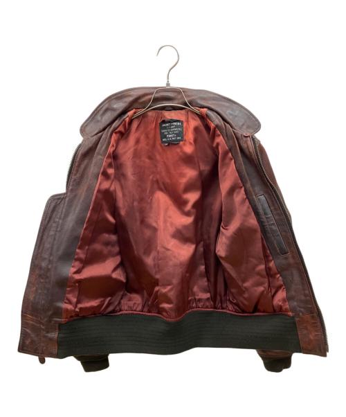 FIRST（ファースト）FIRST (ファースト) G-1フライトレザージャケット　U.S.NAVY ブラウン サイズ:38の古着・服飾アイテム