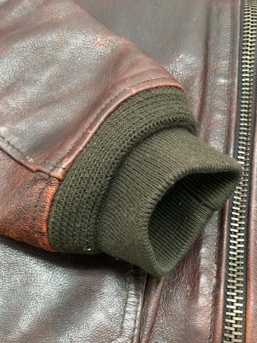 FIRST（ファースト）FIRST (ファースト) G-1フライトレザージャケット　U.S.NAVY ブラウン サイズ:38の古着・服飾アイテム