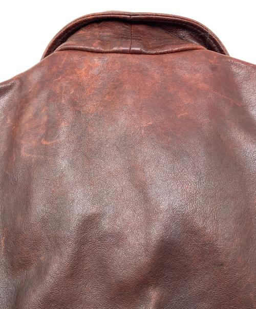 FIRST（ファースト）FIRST (ファースト) G-1フライトレザージャケット　U.S.NAVY ブラウン サイズ:38の古着・服飾アイテム