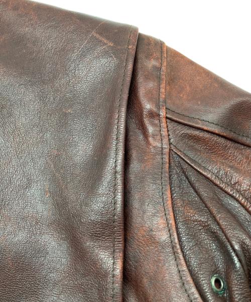 FIRST（ファースト）FIRST (ファースト) G-1フライトレザージャケット　U.S.NAVY ブラウン サイズ:38の古着・服飾アイテム