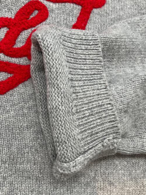 HUMAN MADE（ヒューマンメイド）HUMAN MADE (ヒューマンメイド) HEART KNIT SWEATER　24AW グレー サイズ:Lの古着・服飾アイテム