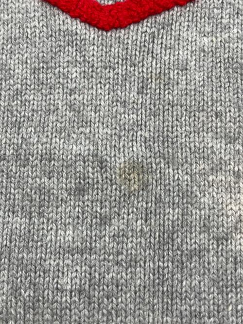 HUMAN MADE（ヒューマンメイド）HUMAN MADE (ヒューマンメイド) HEART KNIT SWEATER　24AW グレー サイズ:Lの古着・服飾アイテム