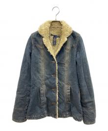 Abercrombie & Fitch（アバクロンビー アンド フィッチ）の古着「襟ボアデニムジャケット　Y2K」｜インディゴ