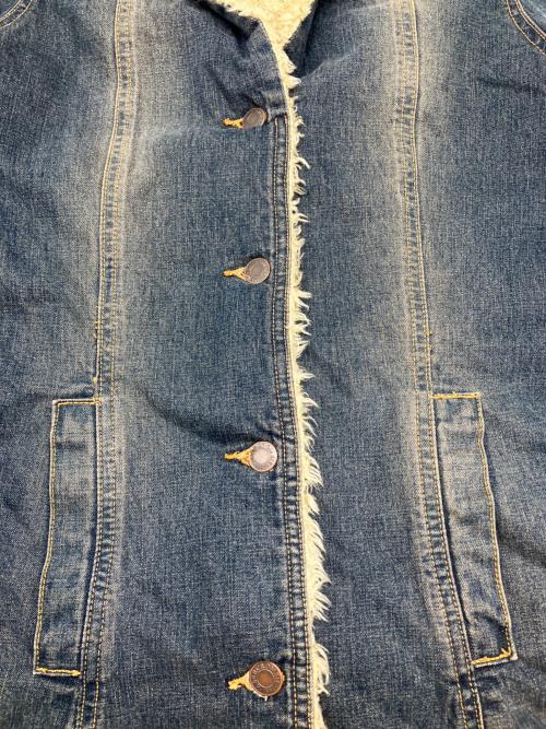 Abercrombie & Fitch（アバクロンビー アンド フィッチ）Abercrombie & Fitch (アバクロンビー アンド フィッチ) 襟ボアデニムジャケット　Y2K インディゴ サイズ:XSの古着・服飾アイテム