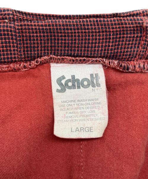 Schott（ショット）Schott (ショット) ハーフパンツ　ヴィンテージアメカジ レッド サイズ:Lの古着・服飾アイテム
