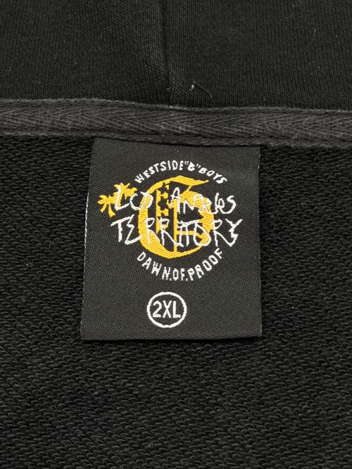 LOS ANGELES APPAREL（ロサンゼルスアパレル）LOS ANGELES APPAREL (ロサンゼルスアパレル) ジップパーカー ブラック サイズ:2XLの古着・服飾アイテム