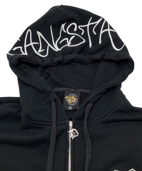 LOS ANGELES APPAREL（ロサンゼルスアパレル）LOS ANGELES APPAREL (ロサンゼルスアパレル) ジップパーカー ブラック サイズ:2XLの古着・服飾アイテム