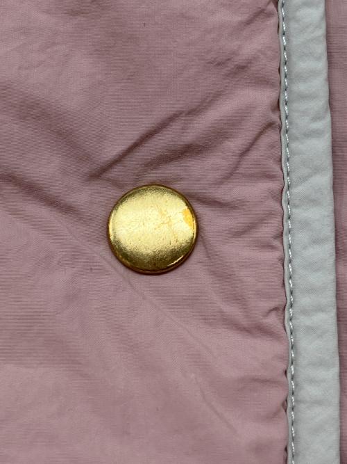 mite FABRICA（ミーテファブリカ）mite FABRICA (ミーテファブリカ) 中綿コート ピンク×ホワイト サイズ:38の古着・服飾アイテム