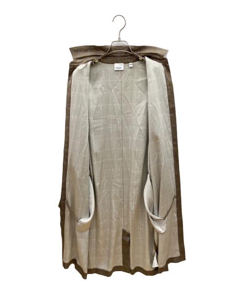 BURBERRY LONDON（バーバリーロンドン）BURBERRY LONDON (バーバリーロンドン) シャツワンピース ブラウン×ブルー サイズ:US/8の古着・服飾アイテム